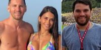 ANTONELLA con Messi y el estúpido de las obsenidades contra la esposa del futbolista.