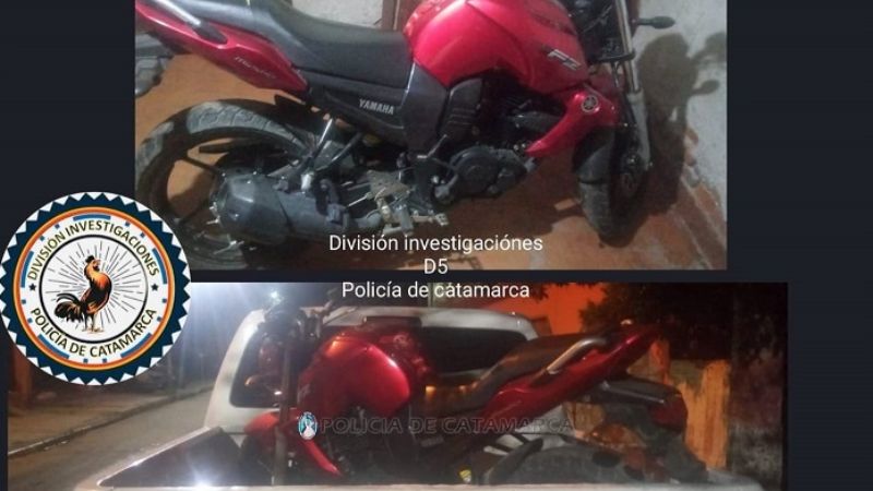 En allanamiento recuperan una moto