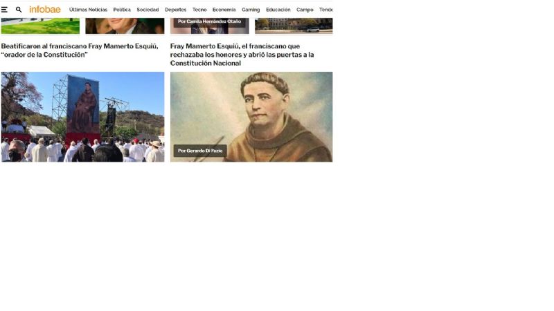 La Beatificación de Esquiú, presente en los medios nacionales