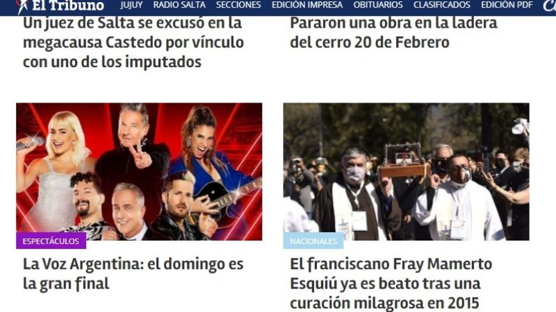 La Beatificación de Esquiú, presente en los medios nacionales