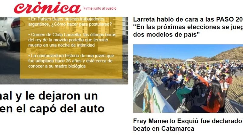 La Beatificación de Esquiú, presente en los medios nacionales