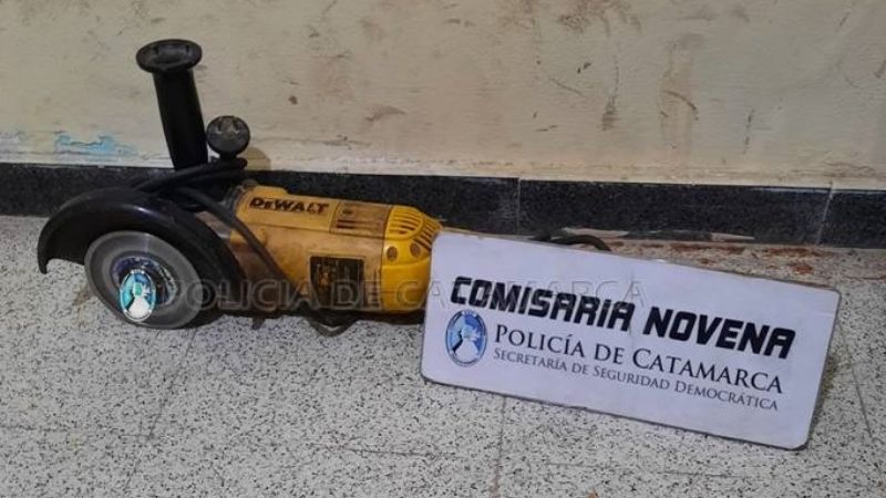 Recuperan una amoladora