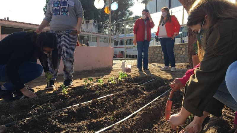 El Centro Terapéutico puso en marcha su Huerta Inclusiva