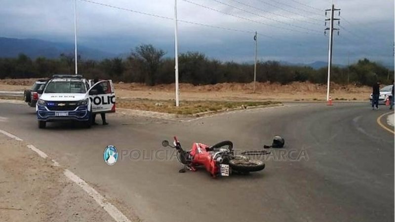 Derrapó y terminó hospitalizado