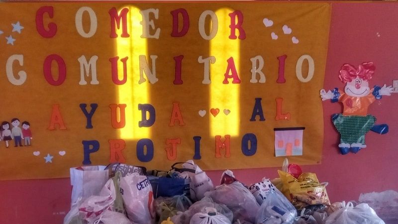 La Banda CF donó alimentos y ropa a comedor comunitario
