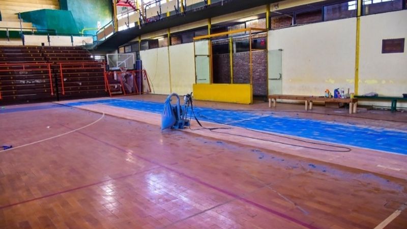 Iniciaron las tareas en el estadio principal del Polideportivo Capital