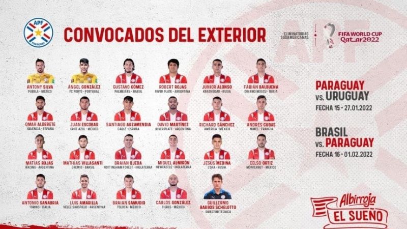 “El Mellizo” citó a Rojas y Martínez en Paraguay