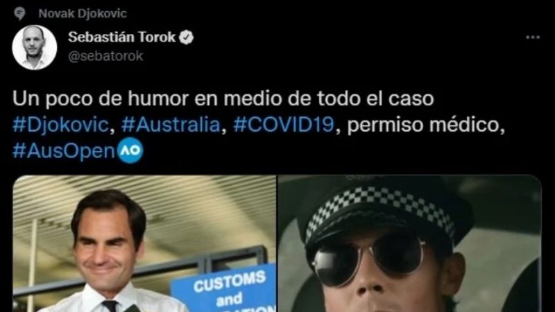 Bromas en las redes por la expulsión de Djokovic