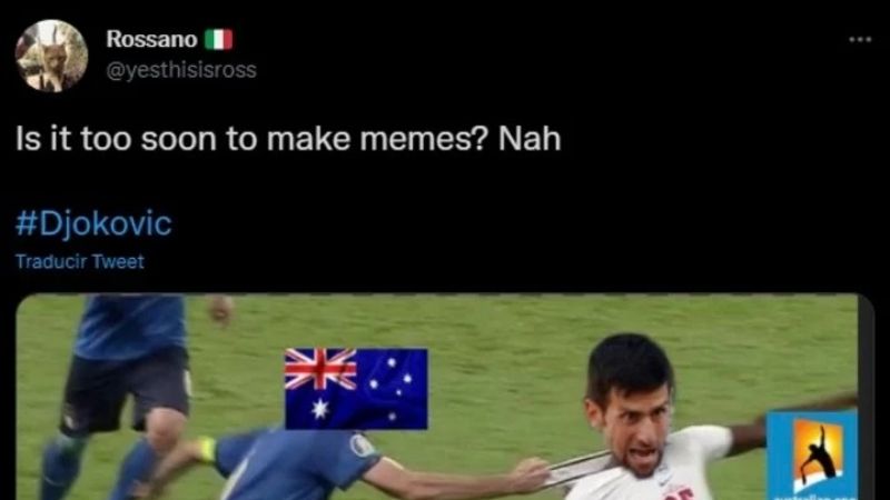 Bromas en las redes por la expulsión de Djokovic