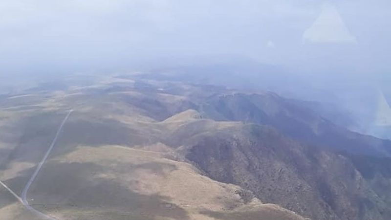 Así está el incendio en el Cerro Ancasti
