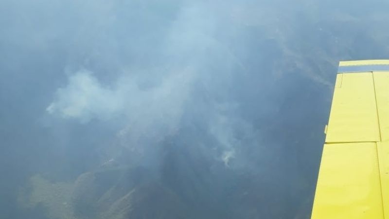 Así está el incendio en el Cerro Ancasti