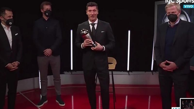 Robert Lewandowski ganó el premio The Best FIFA