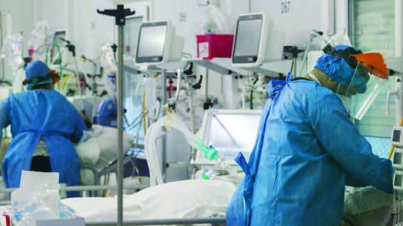 El 62% de los internados sin vacunar necesitó asistencia respiratoria