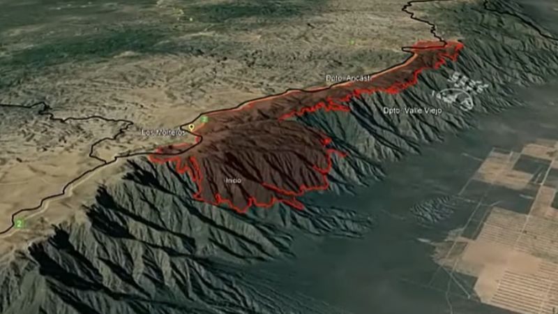 El incendio forestal en el cerro Ancasti arrasó con 1800 hectáreas