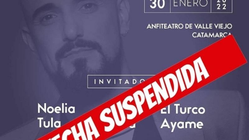 Suspenden concierto de Abel Pintos