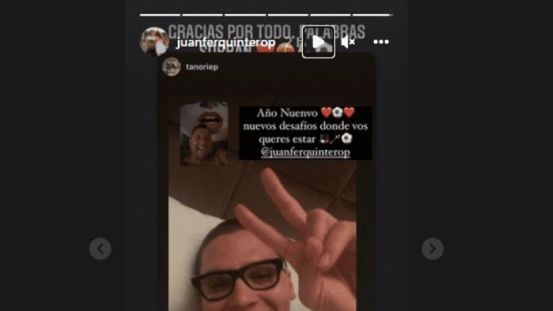 Juanfer sigue coqueteando con River: "Ya nos vemos"