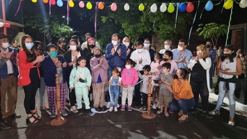 Inauguraron la urbanización de un barrio en Loro Huasi