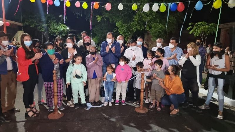 Sánchez entregó la urbanización de barrio en Loro Huasi