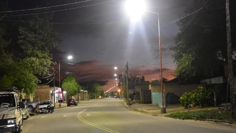 Inauguraron iluminación led en avenida santamariana