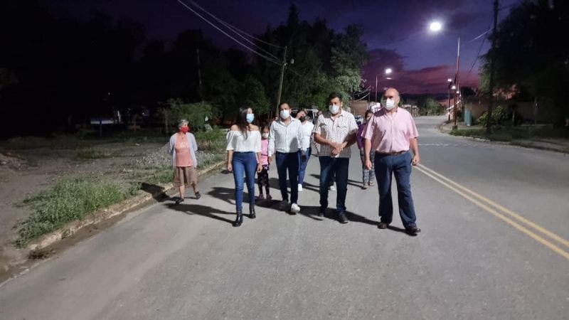 Inauguraron iluminación led en avenida santamariana