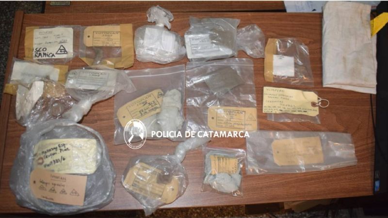 Encontraron piezas arqueológicas en Santa María