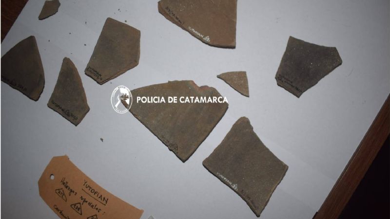 Encontraron piezas arqueológicas en Santa María