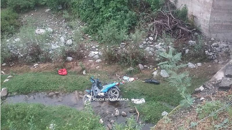 Dos menores se accidentaron en una moto