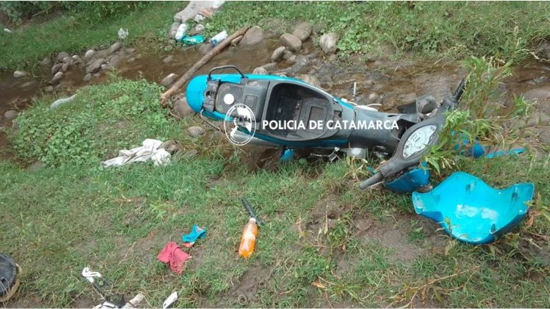 Dos menores se accidentaron en una moto