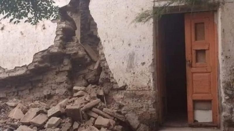 Se derrumbó una antigua vivienda