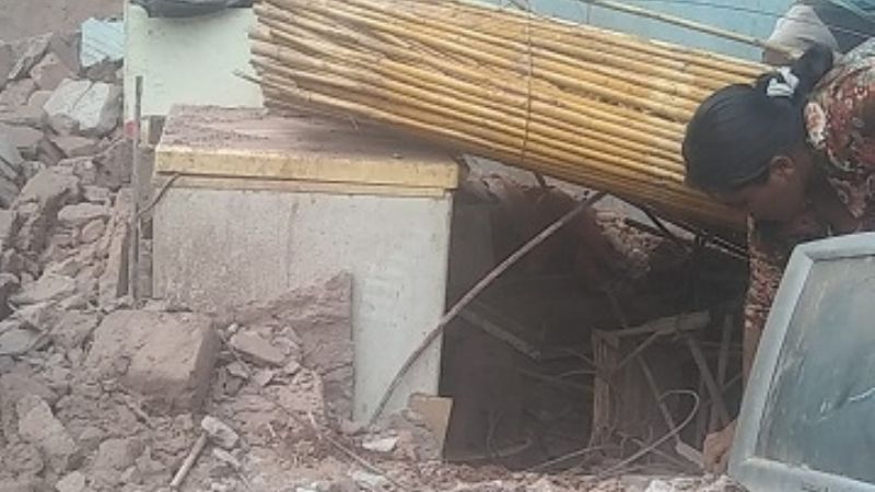 Se derrumbó una vivienda en Tinogasta