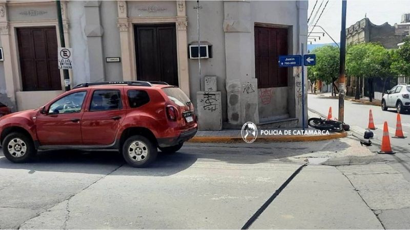 Choque en esquina céntrica
