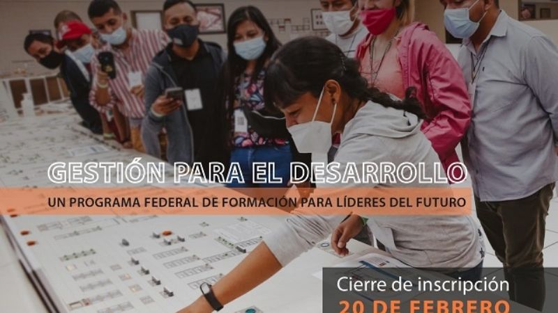 Convocatoria a jóvenes líderes para el Programa Federal de Formación