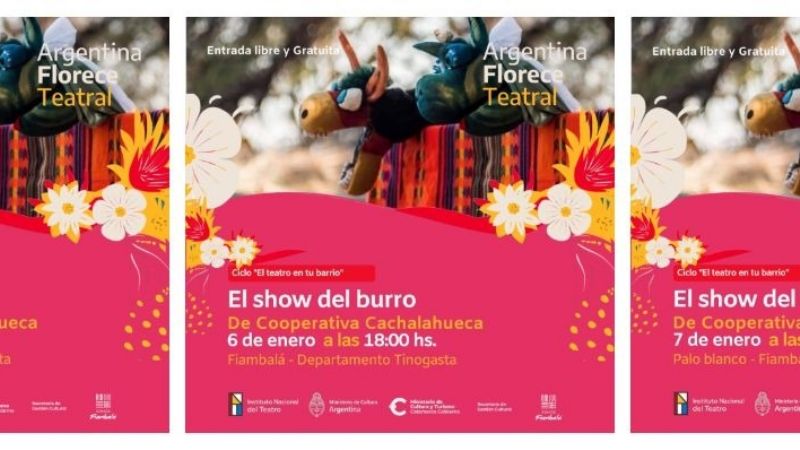 En enero, continúan las funciones de “Argentina Florece Teatral”