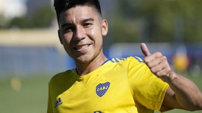 Pol Fernández volvió a entrenarse en Boca