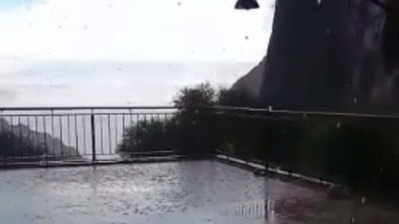 Por fuerte lluvia, cerraron el complejo termal de Fiambalá