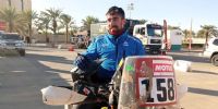 Diego Llanos es debutante absoluto y hoy terminó 37º entre más de 100 participantes en motos.