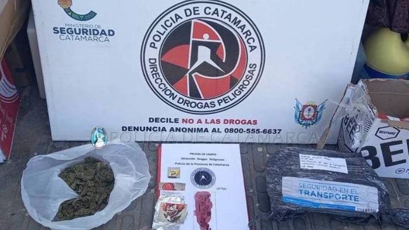 Detienen a un sujeto y secuestran droga en la Capital