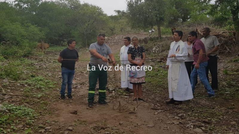 Vecinos de Santa Ana, Ancasti, celebraron la apertura de camino