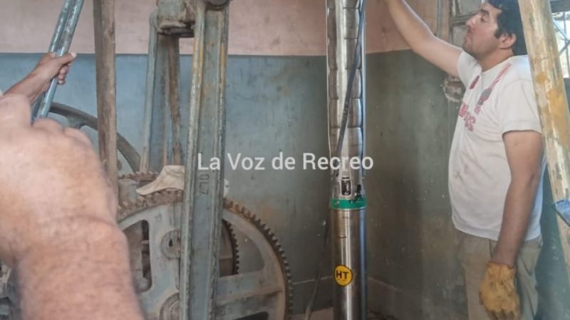 Para mejorar el servicio, instalaron una bomba de agua en San Antonio