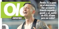 EL CATAMARQUEÑO Aníbal Moreno fue tapa del Diario Deportivo 