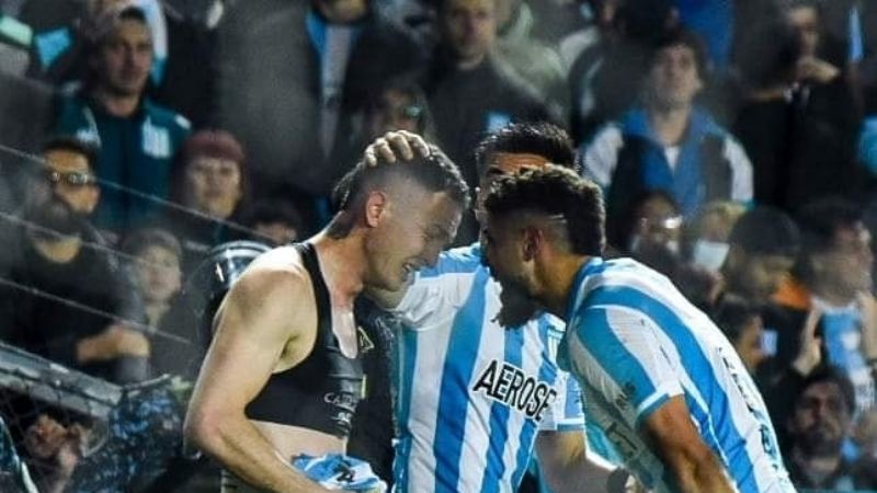 Golazo del “Colo” Moreno en triunfazo de Racing