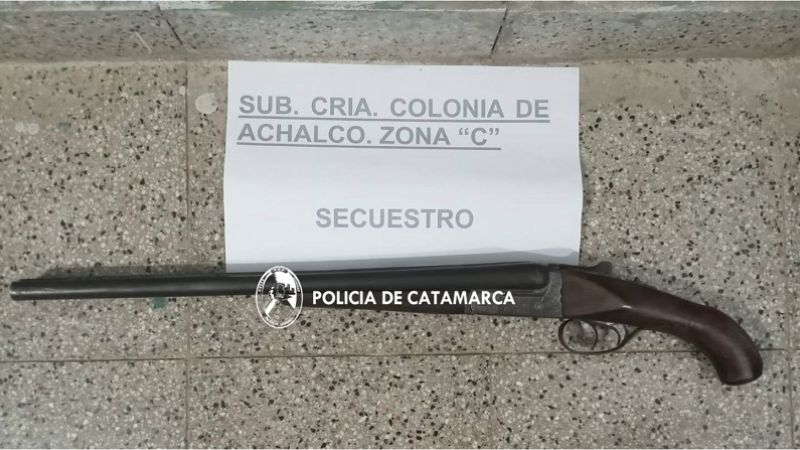 Secuestran un pistolón de caza