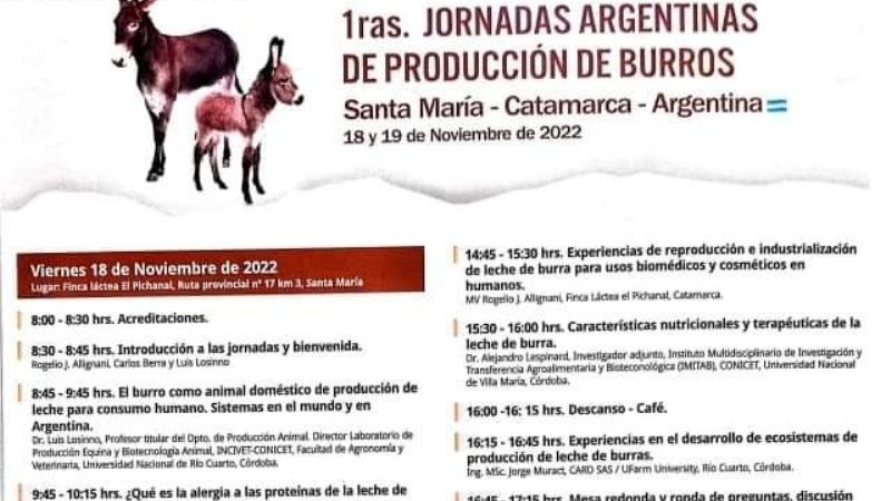 Jornadas argentinas de producción de burro