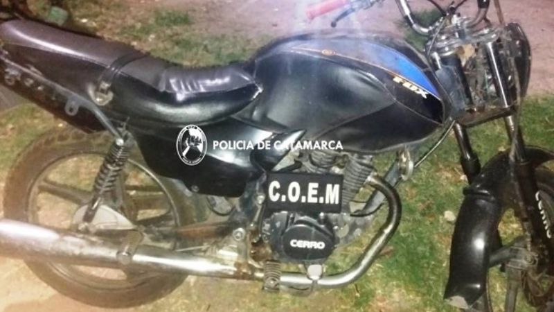 Secuestran una moto con numeración adulterada