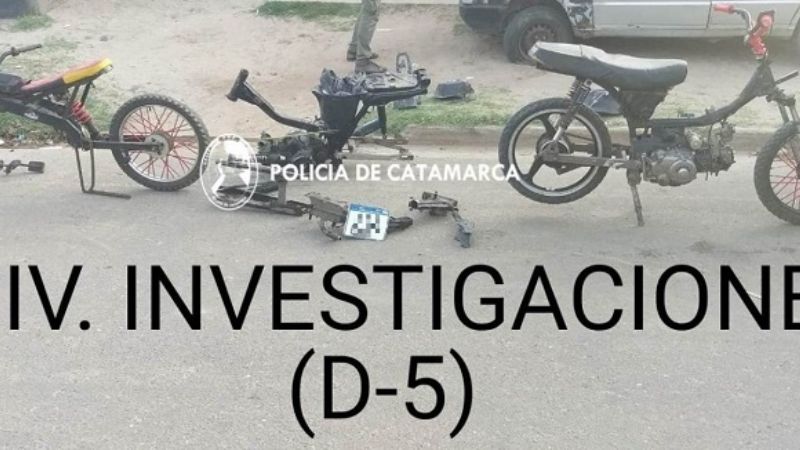 Tras allanamientos secuestran varias motopartes y una moto