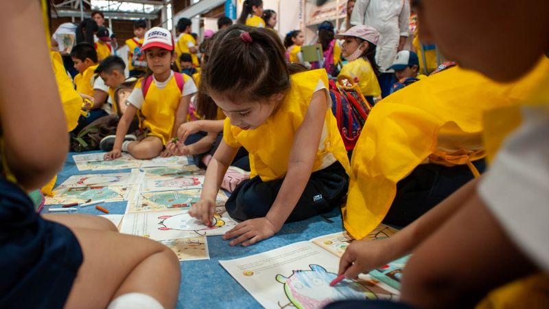 Niños y niñas crearon canciones del rap en la Feria Provincial del Libro