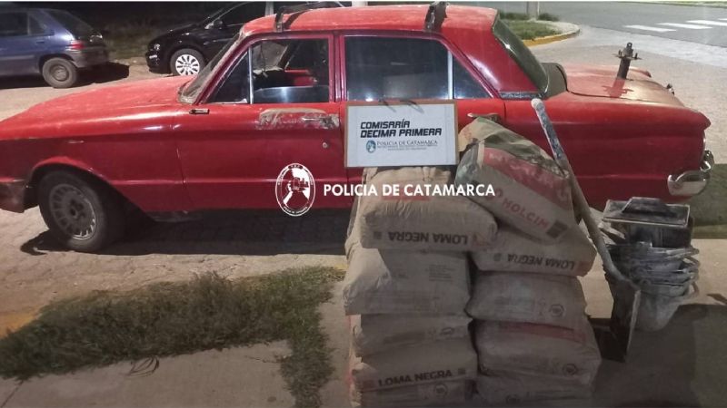 Robó materiales de construcciones