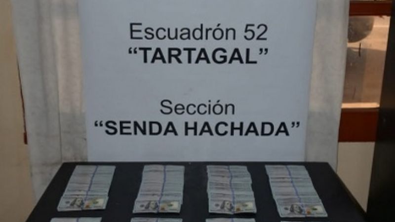 Interceptan camión con una importante suma de dólares sin justificar