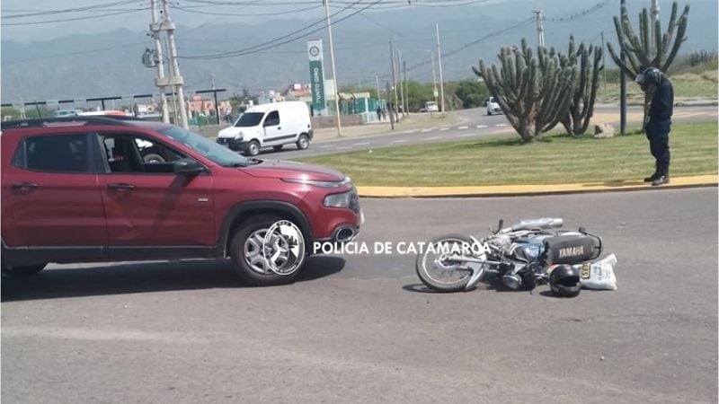 Choque en inmediaciones al Predio Ferial