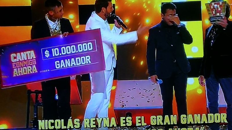 Nicolas Reyna campeón de Canta Conmigo Ahora